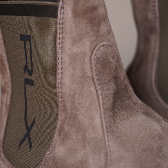 RLX Ralph Lauren Gray Suede Slip-On Sock Sneaker Size 9 Brand New In The Box - Picture 6 of 16